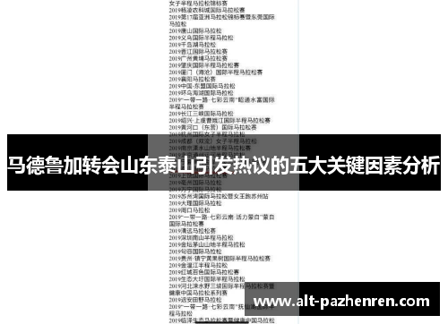 马德鲁加转会山东泰山引发热议的五大关键因素分析 马德鲁加转会山东泰山引发热议的五大关键因素分析